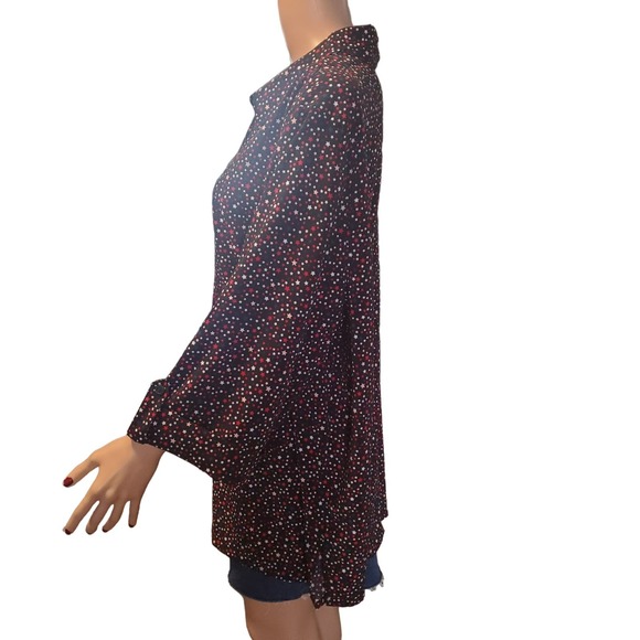 Catherine's 2X (22/24) Lot of 2 Lightweight Tunics Button Star/Geoemetric Print - Picture 3 of 16